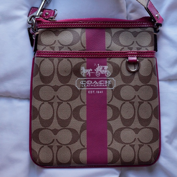 coach messenger bag pink